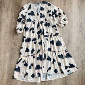Tiered Animal Print Dress